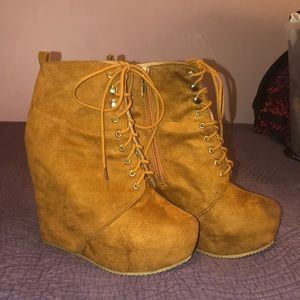 Suede booties